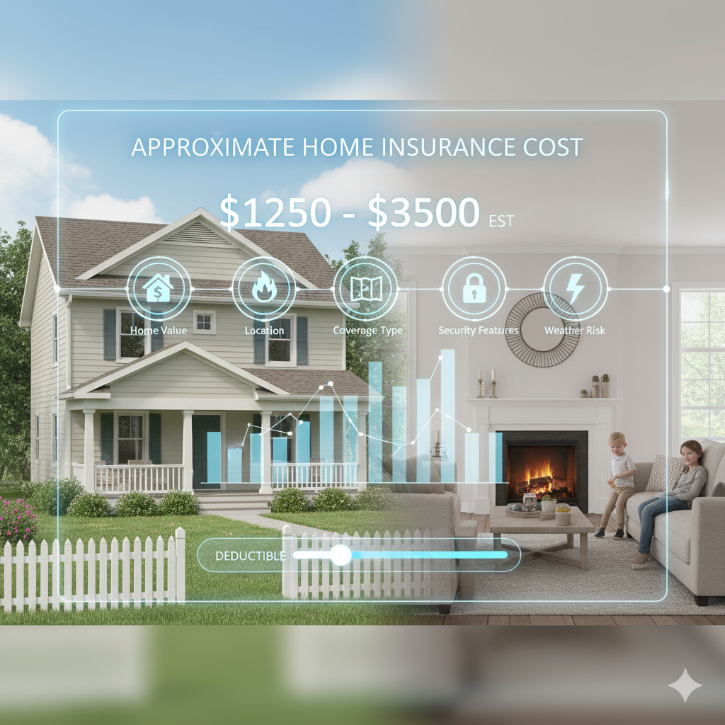 Approximate home insurance cost​