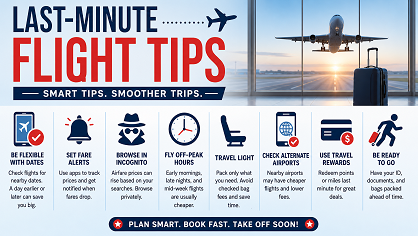 last-minute flight tips