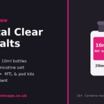 Crystal Clear Nic Salts Review: 33 Flavours at £2.79 a Bottle