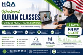 Weekend Quran Classes in USA – Flexible Online Quran Learning for Busy Muslim Families in Texas, New York & Chicago